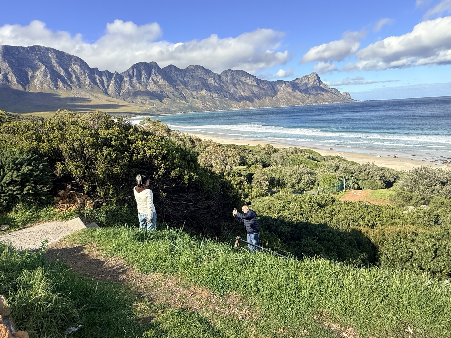 Dramatic South African coastline and mountains